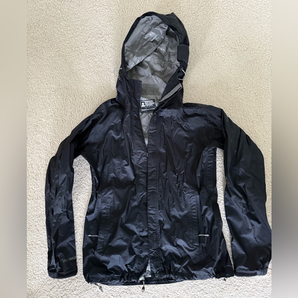 Black raincoat from EMS size XS